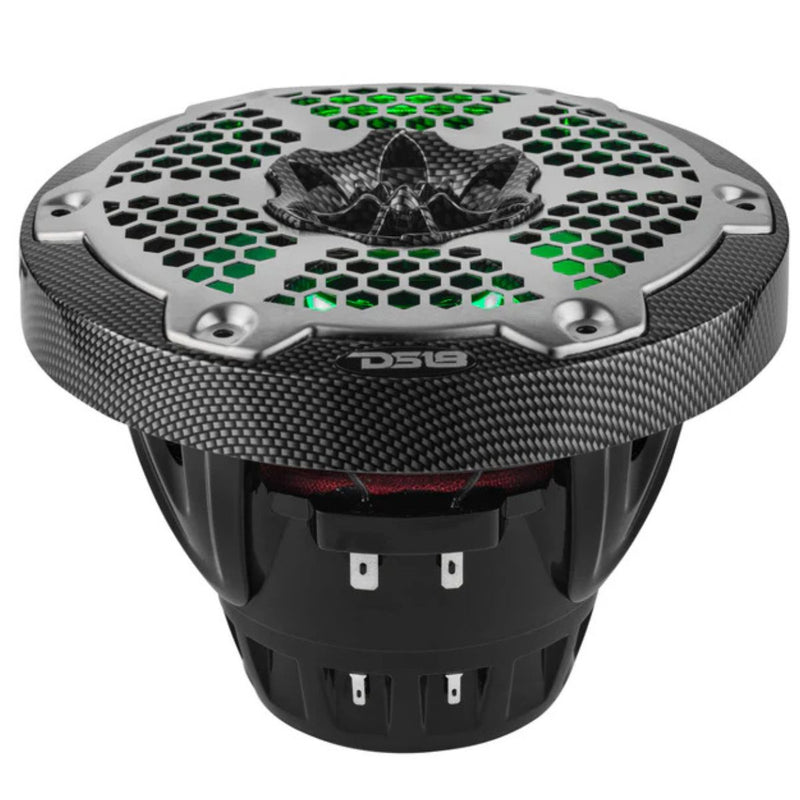 6.5" 250W RMS Marine 2-Way Hybrid Speakers w/ RGB LED & Neodymium Driver DS18