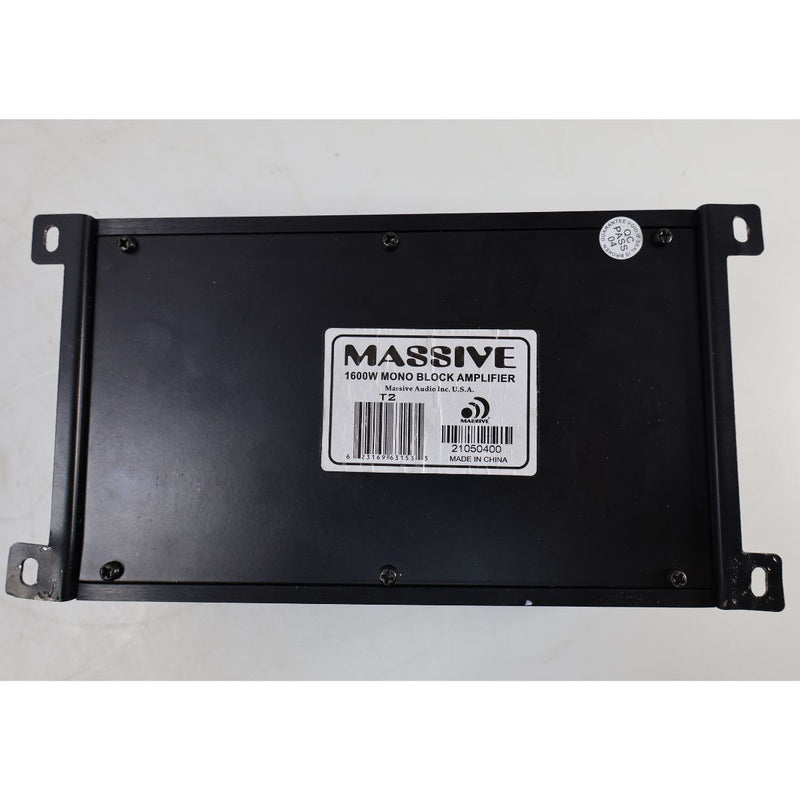 Massive Audio 800 Watt Monoblock Amplifier Marine Water Resistant T2 Refurbished