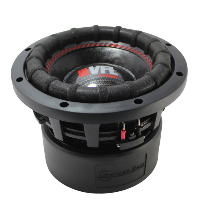 American Bass 8" VFL Series 1200W Max 4 Ohm Dual Voice Coil Subwoofer