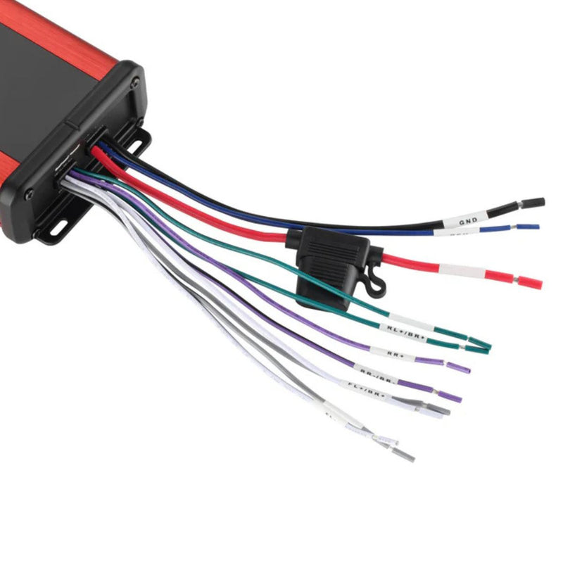 DS18 600W RMS 4-Ch Ultra-Compact Waterproof Bluetooth 5.1 Amplifier NXL-N4BT