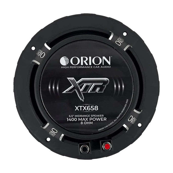 6.5" 8-Ohm 350 Watt RMS Bullet Midrange Car Audio Loudspeakers Pair Orion XTX658