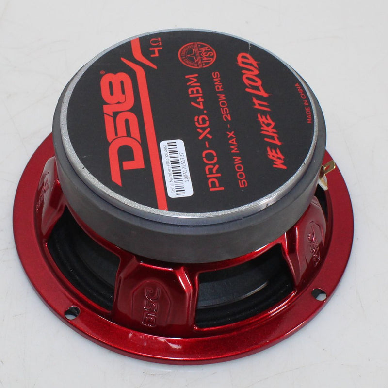 DS18 6.5" Midrange Loudspeaker 500 Watts 4 Ohm /w Bullet PRO-X6.4BM OPEN BOX