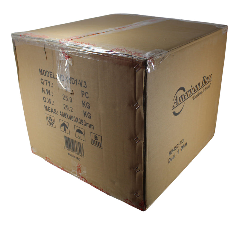 American Bass 15" HD Series Subwoofer 4000W Dual 1 Ohm HD-15D1-V3