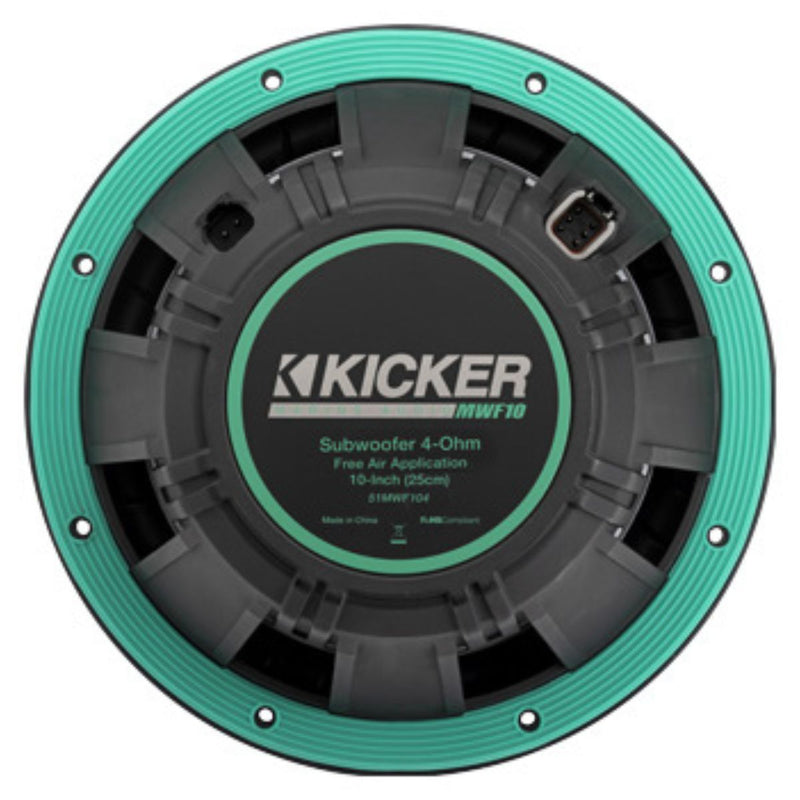 10" 400 Watt RMS 4 Ohm Freeair Marine Subwoofer KICKER MWF104