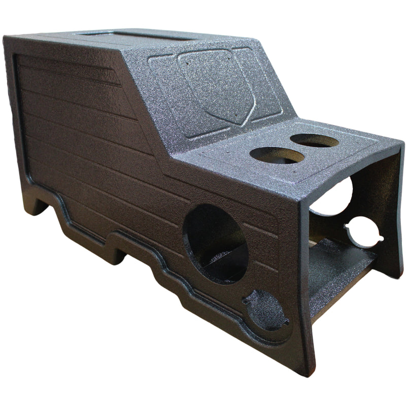 King Boxes 12" Woofer (2) 6.5" & (2) 3.5" Cutouts Center Console Dodge Ram 06-08