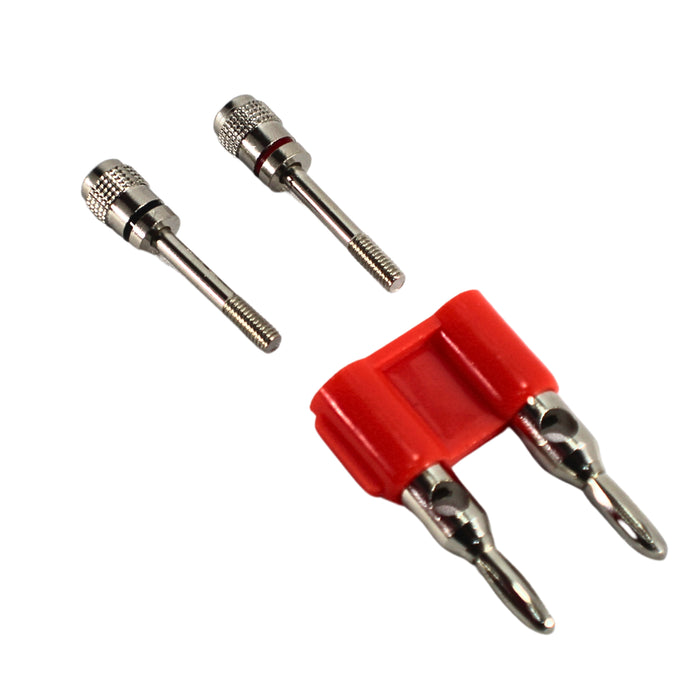 Install Bay Pair of RCA Banana Plugs Black & Red pairs RCA100-BP