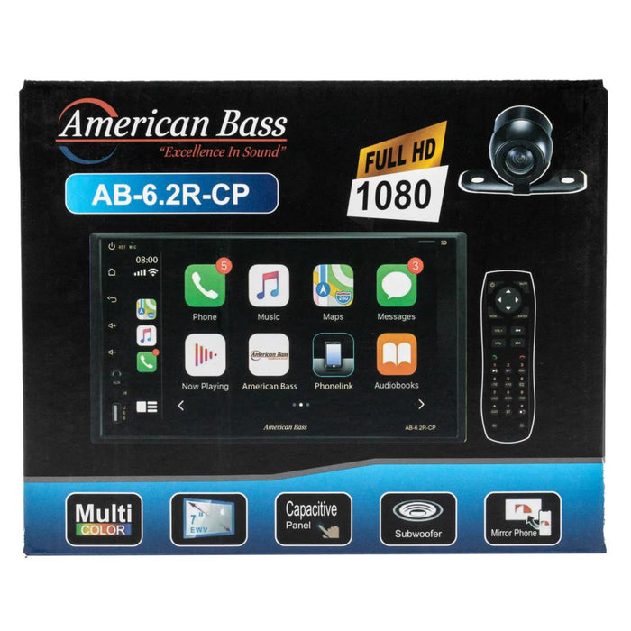 American Bass 6.2" Touchscreen MP5 w/Apple CarPlay & Android Auto Compatibility