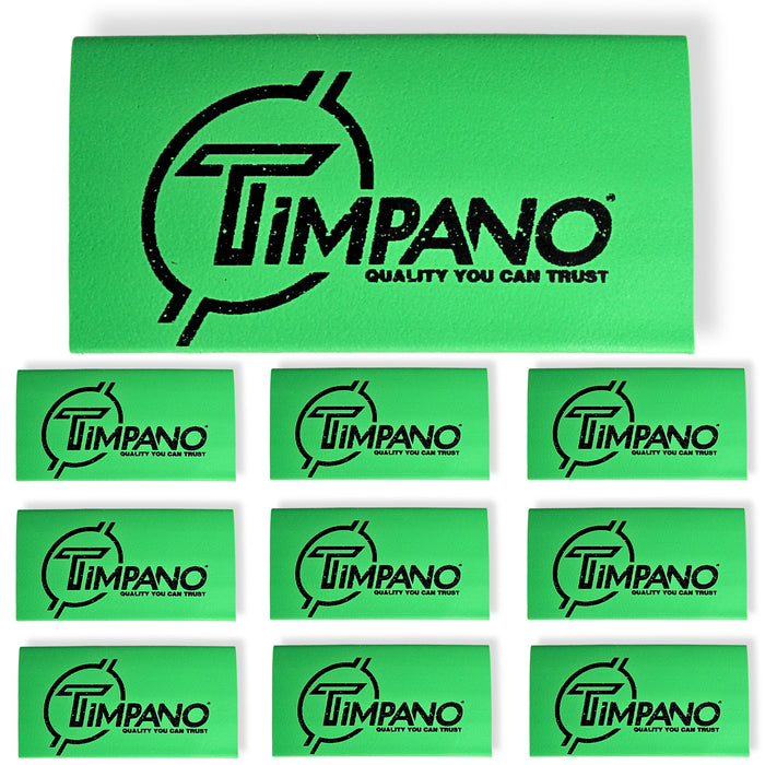 0 Gauge 3:1 Heat Shrink with Timpano Audio Logo 10 Pack Green