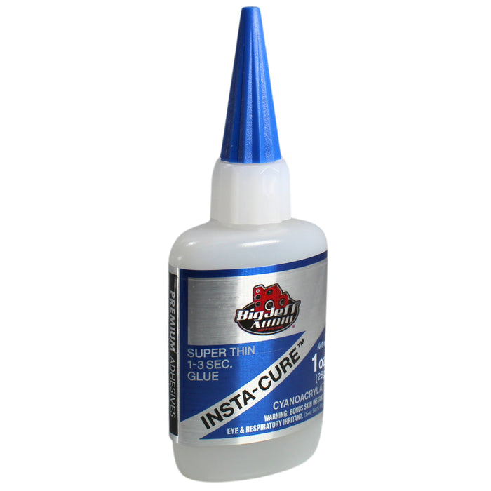 Big Jeff Audio 1/2 to 8 oz Insta-Cure CA Water-Thin, Fast-Acting Adhesive