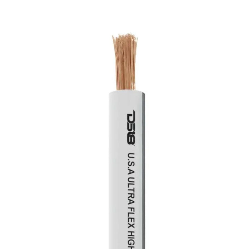DS18 8 AWG 100% OFC Marine Power/Ground Wire Black/White Lot Cut By The Foot