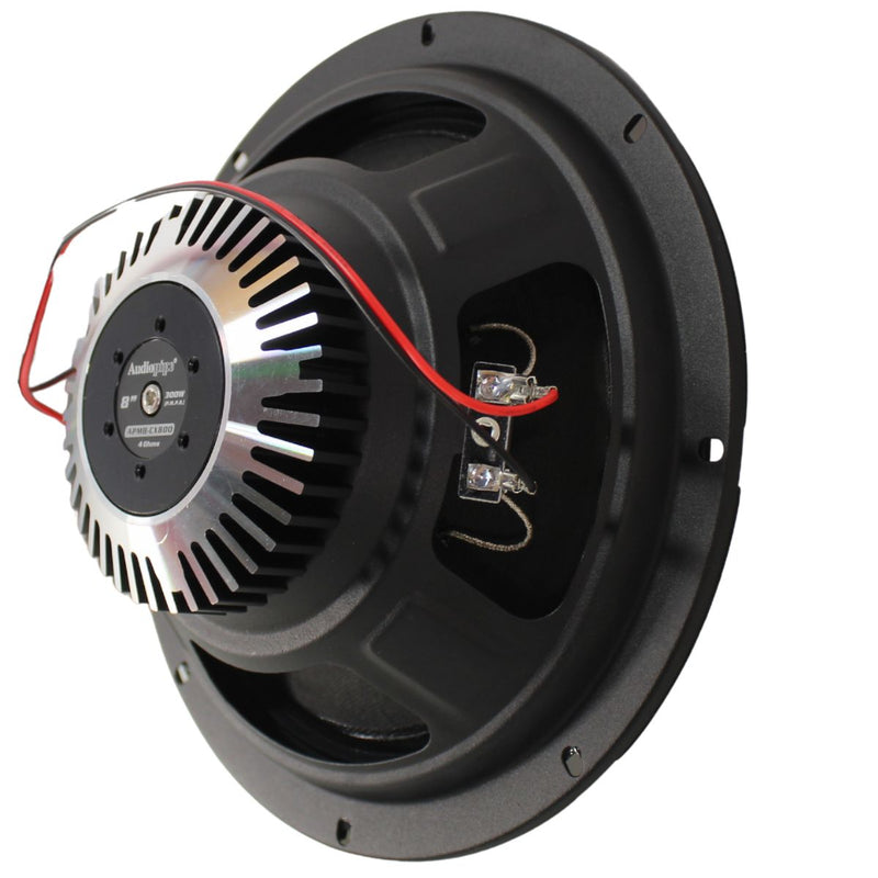 8" 150W RMS 4-Ohm NEO Hybrid Coaxial Loudspeaker Pair W/1" Tweeter AP-APMB-CX800