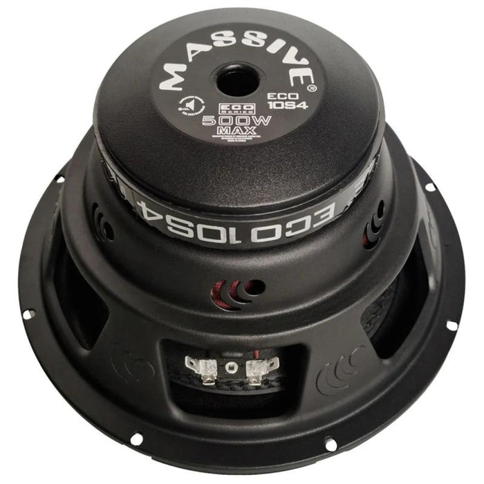 10" 250W RMS 4-Ohm SVC Subwoofer Massive Audio ECO Series ECO10S4