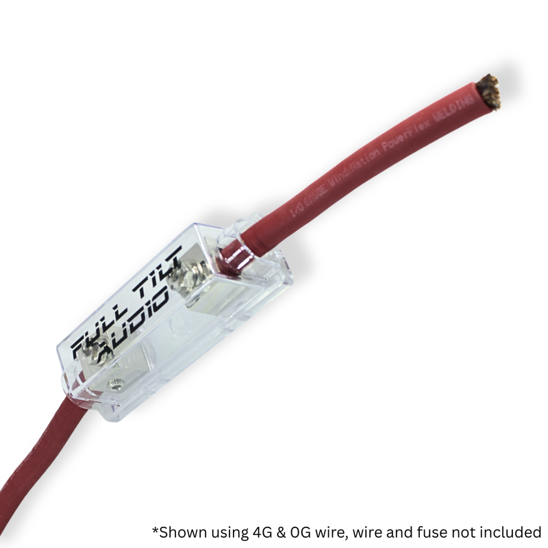 Full Tilt ANL Set Screw Silver Finish Fuse Holder – 1/0 to 4 AWG