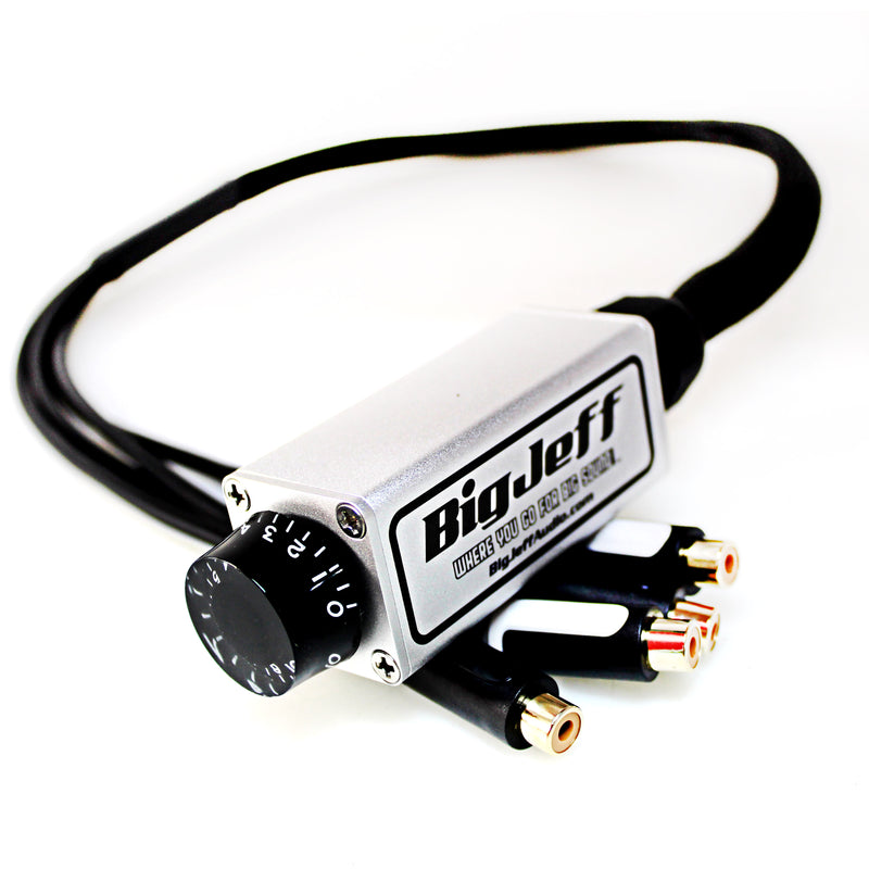 Official Big Jeff Audio Aluminum Cased 30" RCA Bass Knob Black/Silver