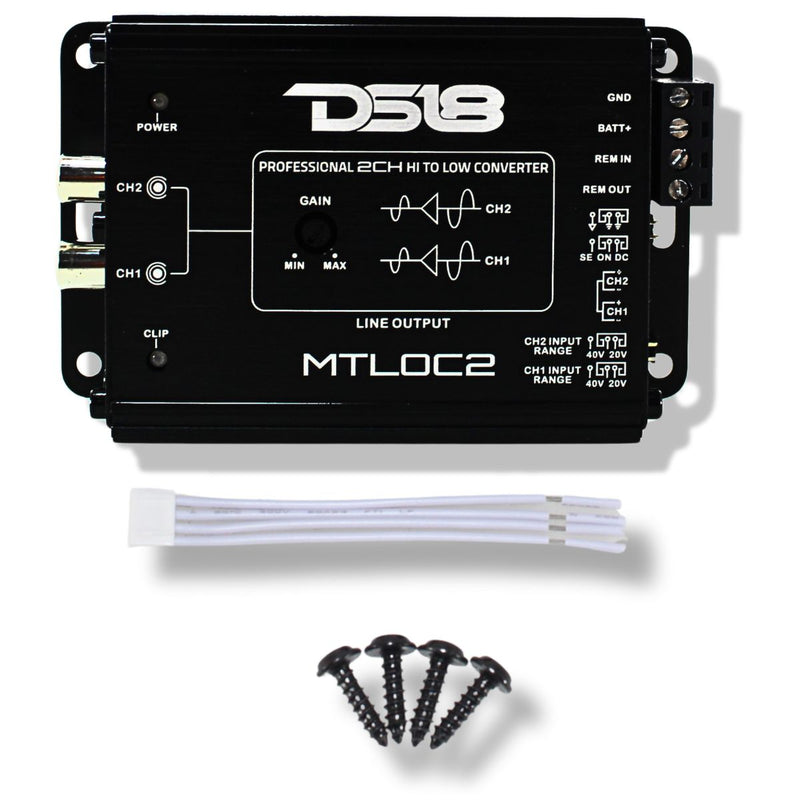2-Channel High-to-Low Line Output Converter with Remote/Automatic Turn-On MTLOC2