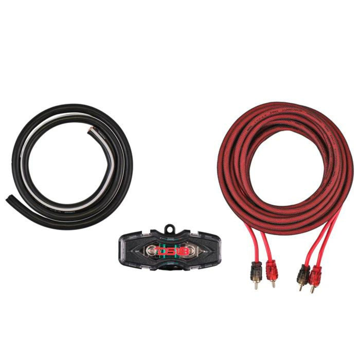 DS18 AKIT4 CCA 4-Gauge Amplifier Installation Kit -Red / DS-AKIT4-RD