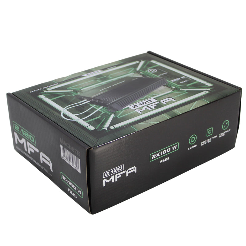 Deaf Bonce 2 Channel 360W RMS Class D 4 ohms Machete Fight Amplifier  MFA-2.120