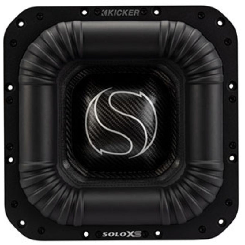 KICKER Solo XS 12" 52L7XS121 1-Ohm DVC 3000W RMS Square Subwoofer