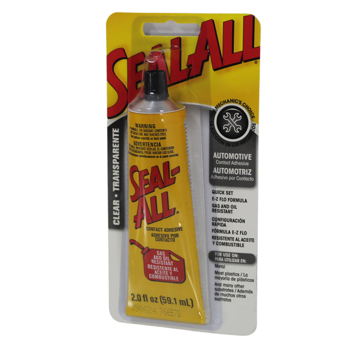 2 oz Seal-ALL Quick Set Clear Contact Gas & Oil-Resistant Automotive Adhesive