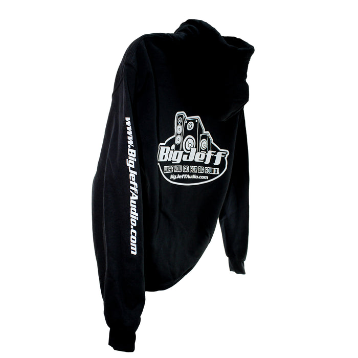 Official Big Jeff Audio Team Big Jeff Heavy Blend Cotton/Polyester Black Hoodie