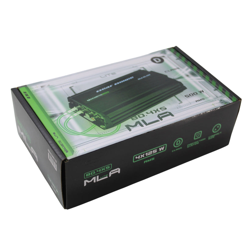 Deaf Bonce 80 Watts 4 ohm RMS 4-Channel Machete Class D Amplifier MLA-80.4 XS