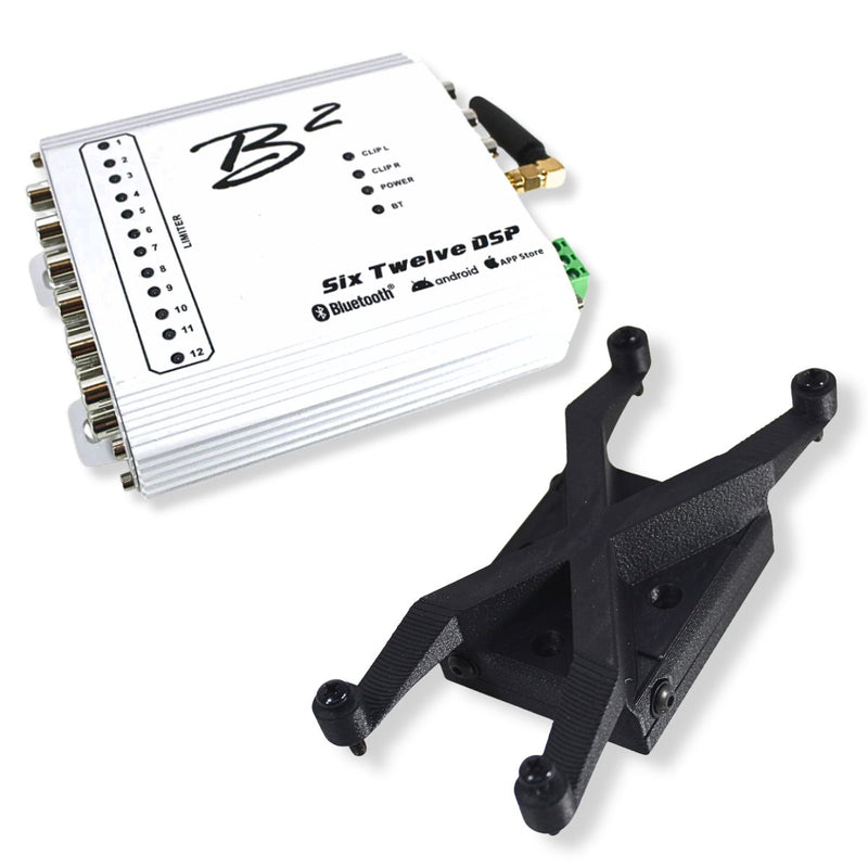 B2 Audio SixTwelve White 12Ch Bluetooth DSP 4V 96kHz w Floating Mount Bracket