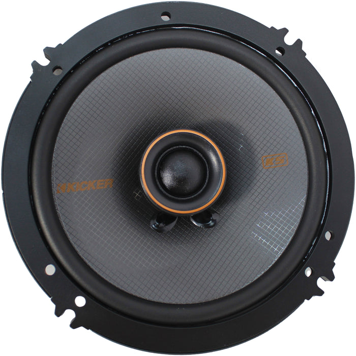 Kicker KS Series Pair of 6.5" 100W RMS 4-Ohm 2-Way Coaxial Speakers / 51KSC6504