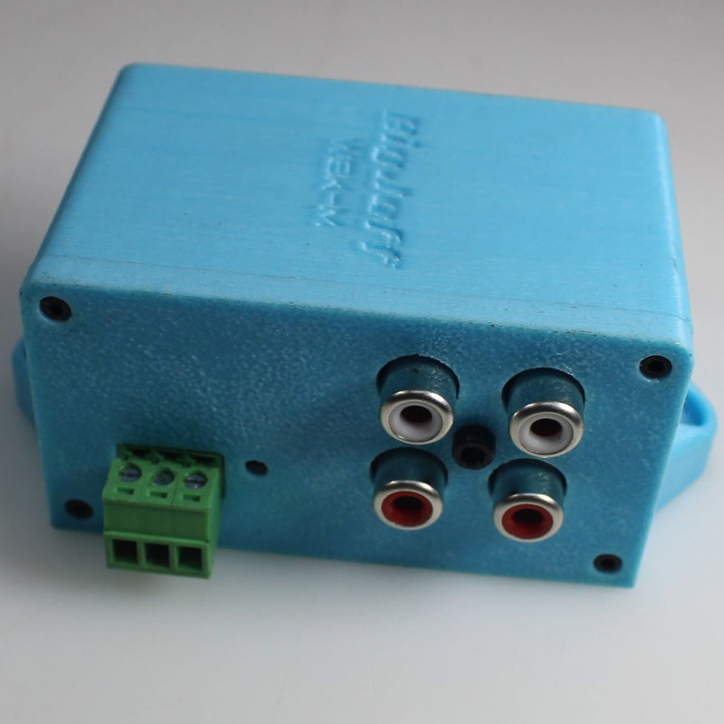 Wireless Bass Knob OLED Display RCA Attenuation & Volt Meter Light Blue OPEN BOX