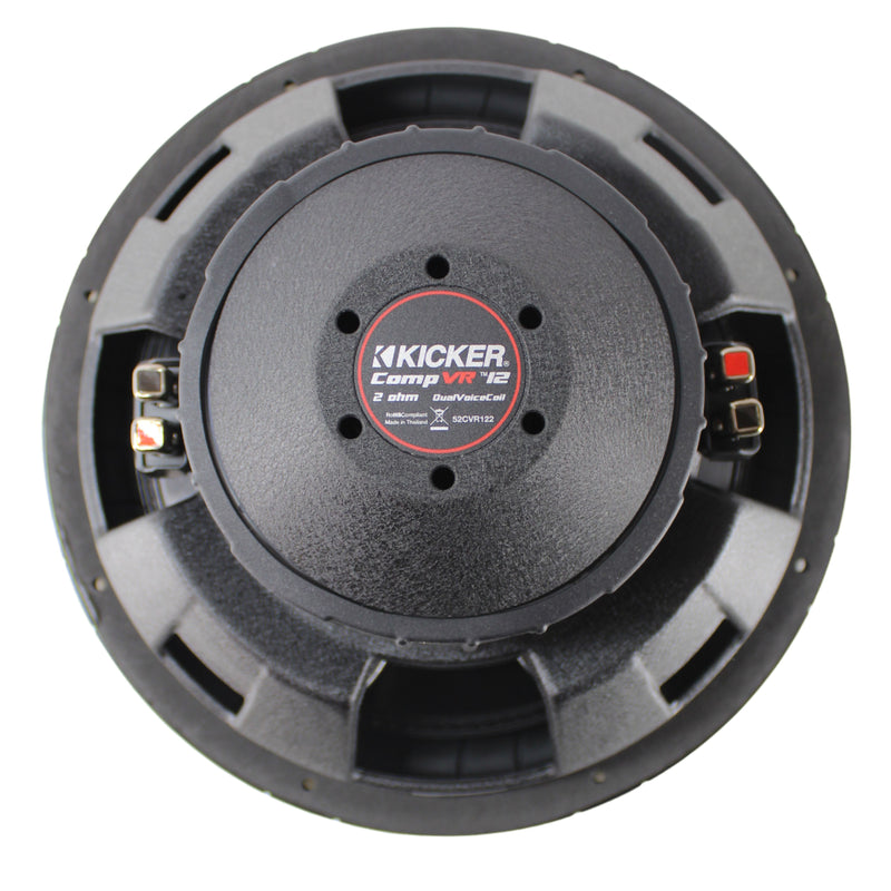 Kicker CompVR 12" Dual 2 Ohm 450 Watt RMS Award Winning Subwoofer 52CVR122