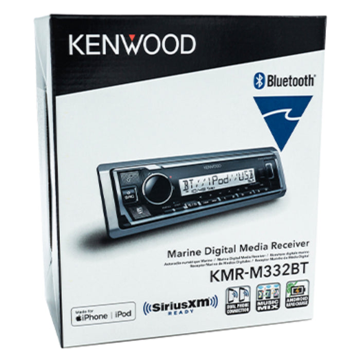 Kenwood Marine Media Receiver /w Bluetooth & (2) 2-way Speakers with Illumination