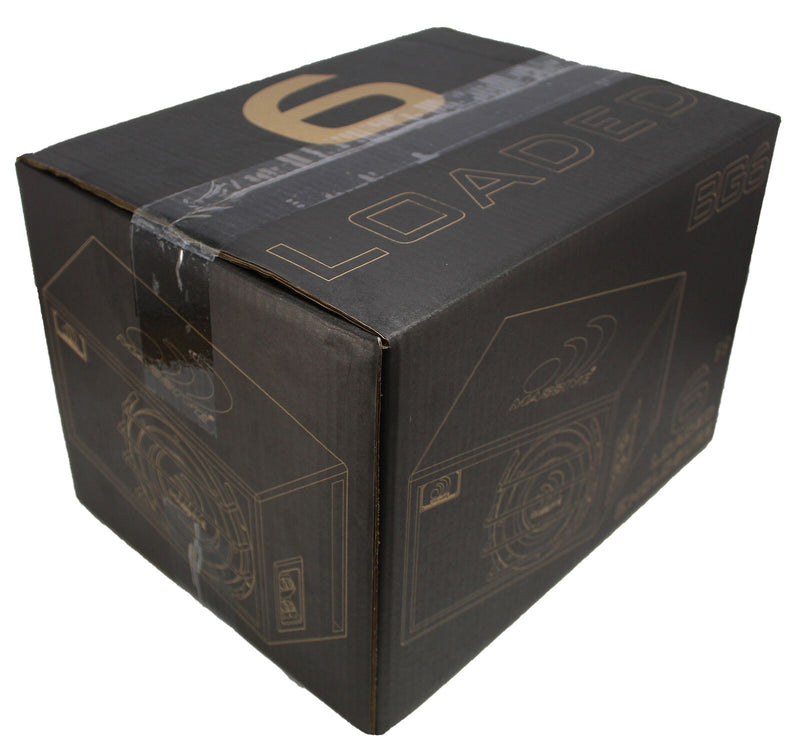 Massive Audio BG6 6.5" 500 Watt Dual 2 Ohm Loaded Subwoofer Ported Enclosure
