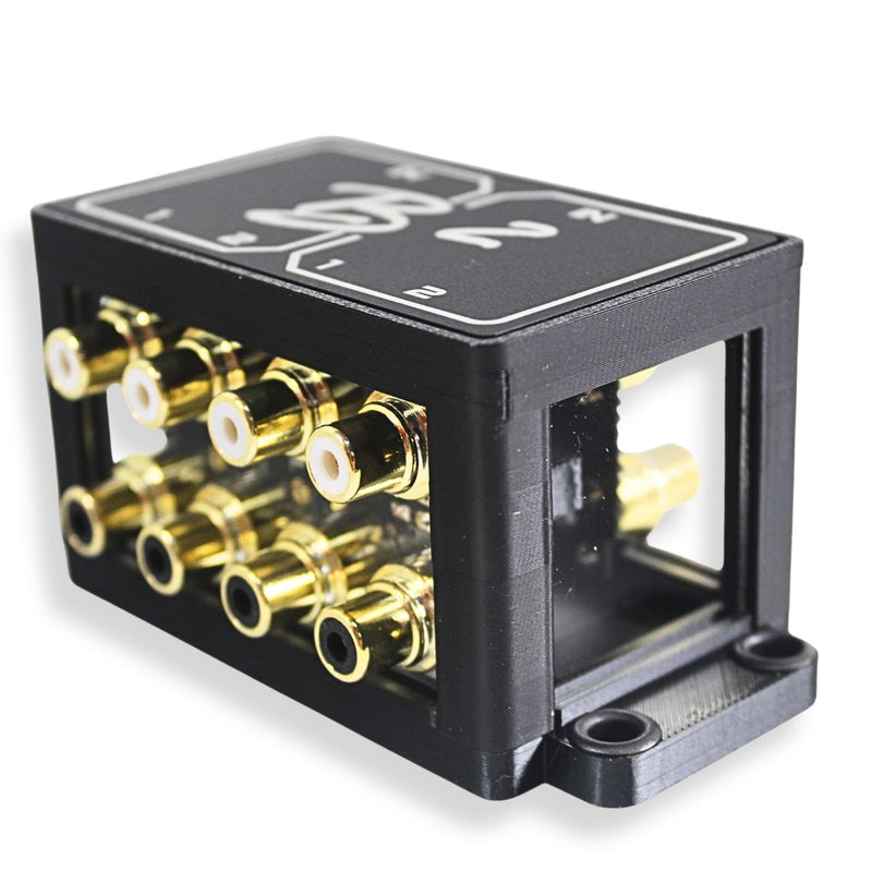B2 Audio 2-to-4 Pair Cockbox RCA Splitter Distribution Block