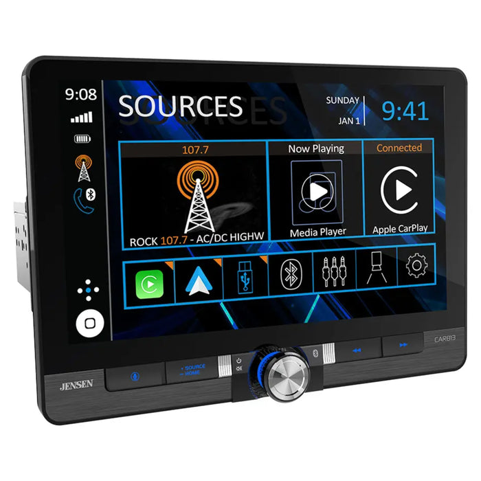 Jensen 8 Touchscreen Receiver w/Wireless Android Auto & Apple CarPlay CAR813