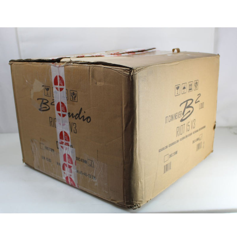 B2 Audio RIOT Series 15" 750W RMS Dual 4-Ohm 3" Voice Coil Subwoofer OPEN BOX
