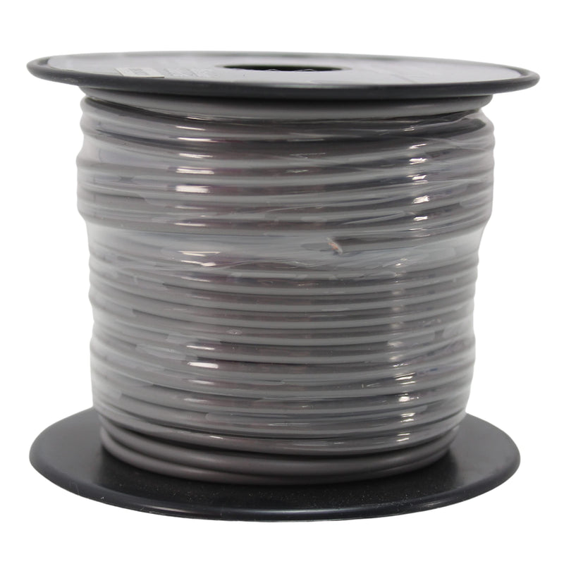 16 GA 100 FT Roll Grey Stranded Spool of CCA Primary Power Ground Wire Cable