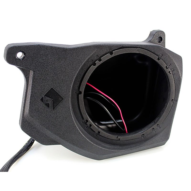 Rockford 6.5 Enclosures /w Black RGB Marine Speakers 1200W Polaris Ranger 2018+