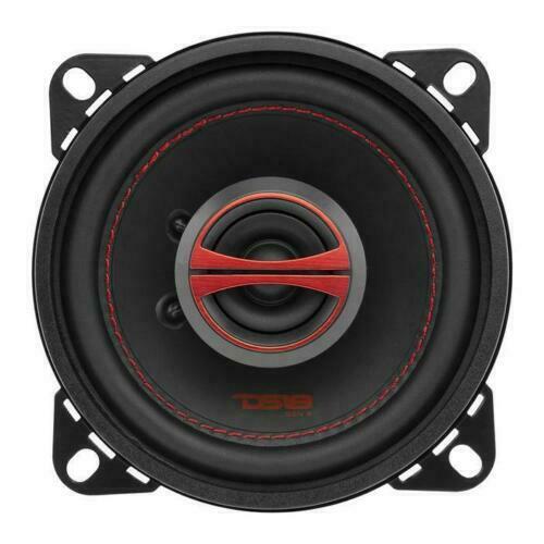 4" 40W RMS 4 Ohm 2-Way Coaxial Car Speakers with Dome Tweeter DS18 GEN-X4 Pair