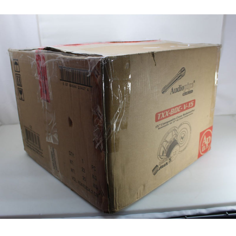 Audiopipe 15" 1500W RMS Dual 4-Ohm 5-Stack Composite Cone Subwoofer OPEN BOX