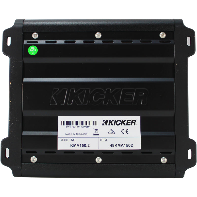 Kicker KMA1502 2 Channel Marine Amplifier Class A/B 150W RMS Bridgeable