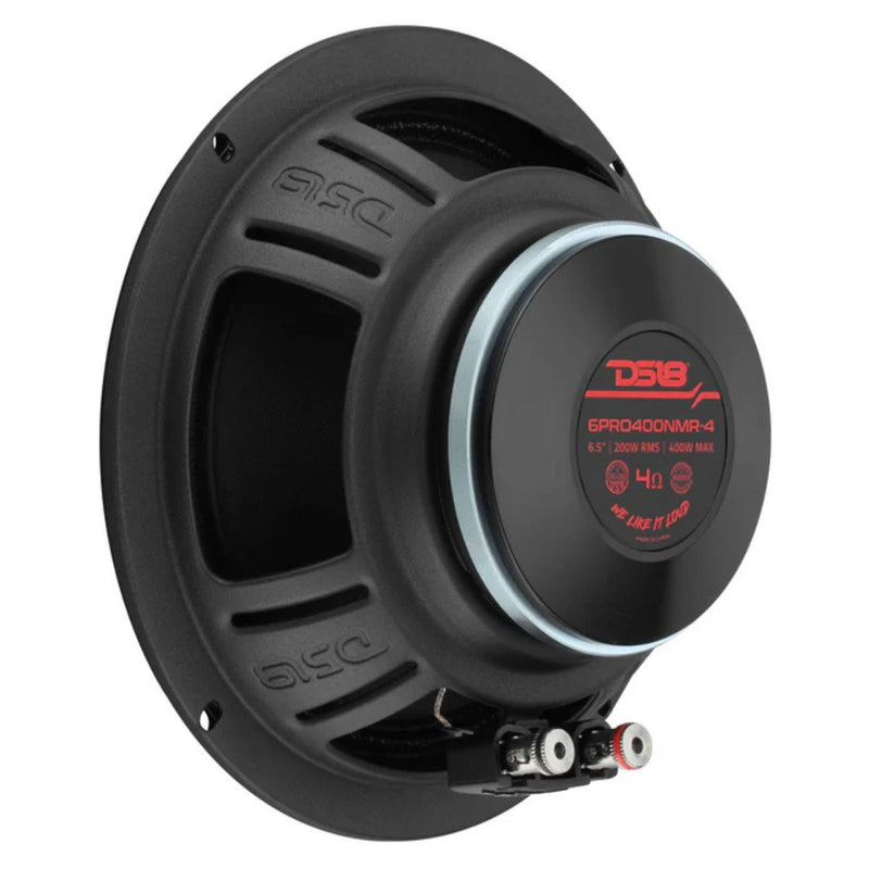 6.5" 200W RMS 4 Ohm Midrange Speaker Neodymium DS18 6PRO400NMR-4