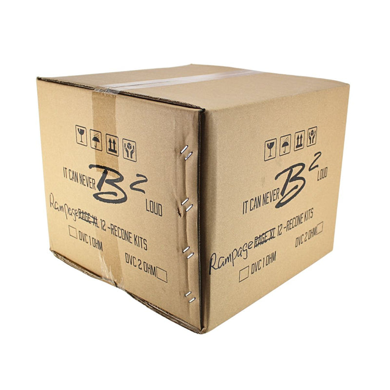 B2 Audio 12" Subwoofer Recone Kit RAMPAGE Dual 1 Ohm 4" Voice Coil