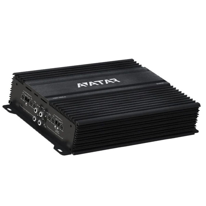 Upgrade your system with the Avatar ABR-300.4 4-channel AB class amplifier, 300W of power with bass boost and crossovers Top Amplifier View