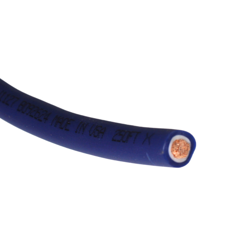 GP Car Audio 4 AWG 100% OFC Power/Ground Wire Blue Lot Cut By The Foot