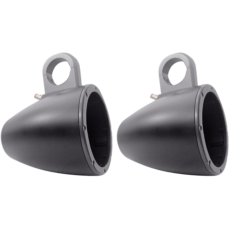 Kicker Pair of Black 8" Marine Wakeboard Tower Speaker Enclosures 43KMTES8B