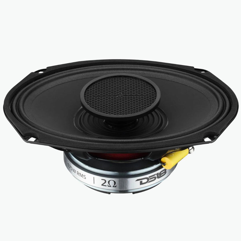 DS18 PRO-HY69.2MSL 6x9" 175W RMS 2 Ohm Slim Hybrid Neo Driver Speaker w Grille