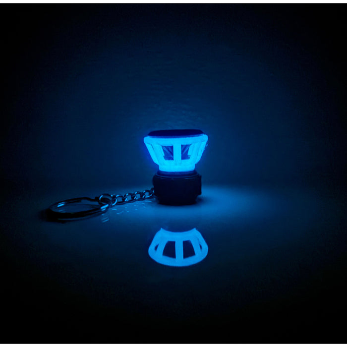 Glow in the Dark Customizable 3D Printed "Bass Head" Subwoofer Keychain