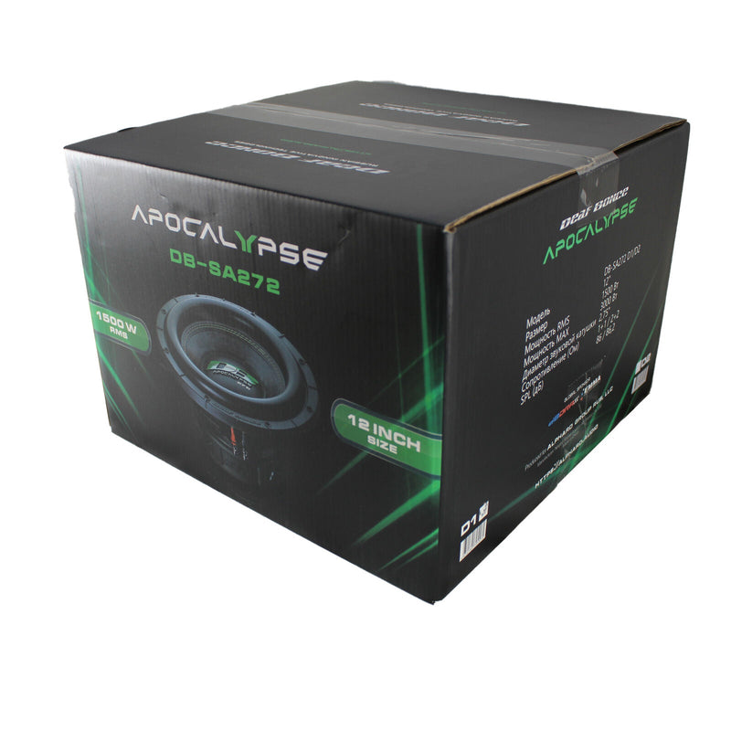Deaf Bonce Apocalypse DB-SA272 12" 1500W RMS Dual 2 Ohm Competition Subwoofer