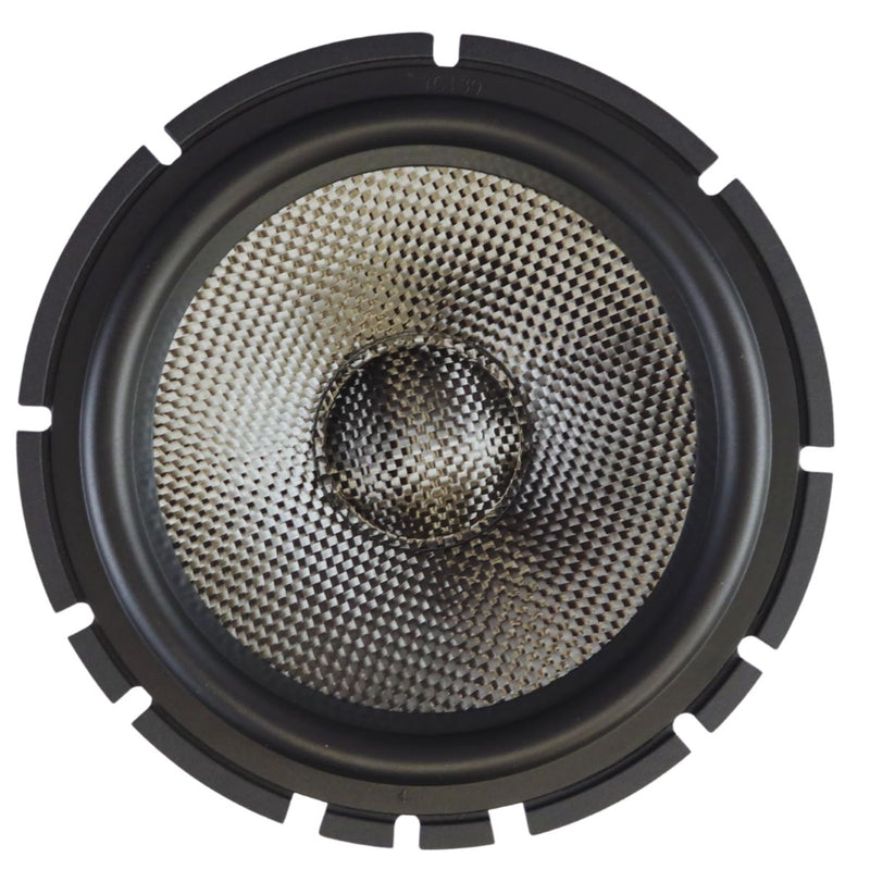 6.5" 110 W RMS Carbon Fiber Midrange Speaker Pair Sundown Audio SA-Series SA6.5M