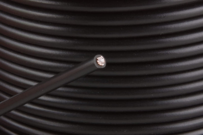 14 GA 100 FT Black Stranded of CCA Primary Power Ground Wire Cable - Full Spool