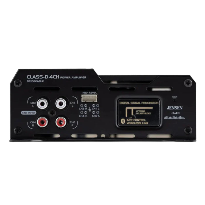 6.5" 50 W RMS 4-Ohm J6520 2 Pairs Speakers w/ 4 channel 740W RGB Amplifier